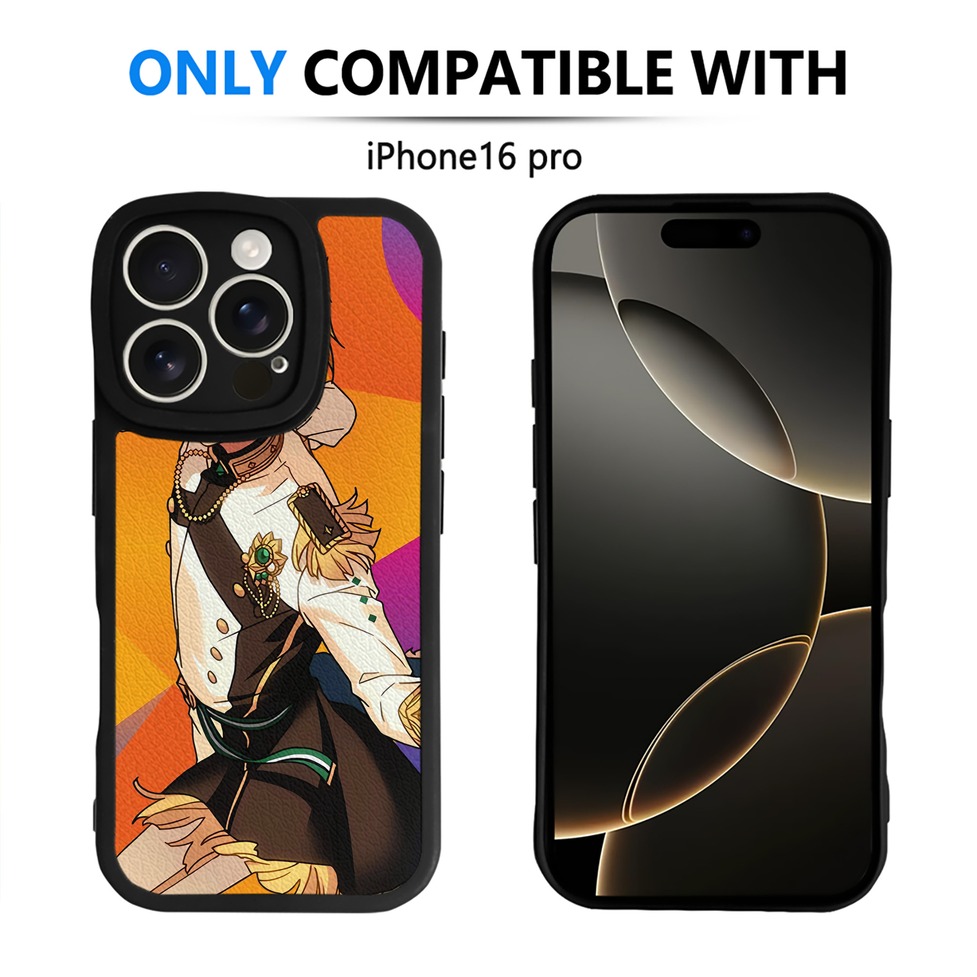 （画像用） あんさんぶるスターズ! Ensemble Stars 【iPhone 16シリーズ対応】シリコンスマホケース（レザー調） 材質：シリコン